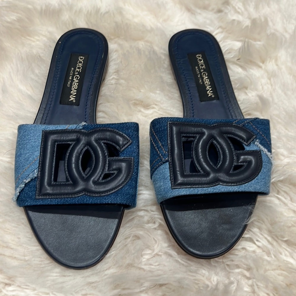 Dolce and Gabbana slide denim